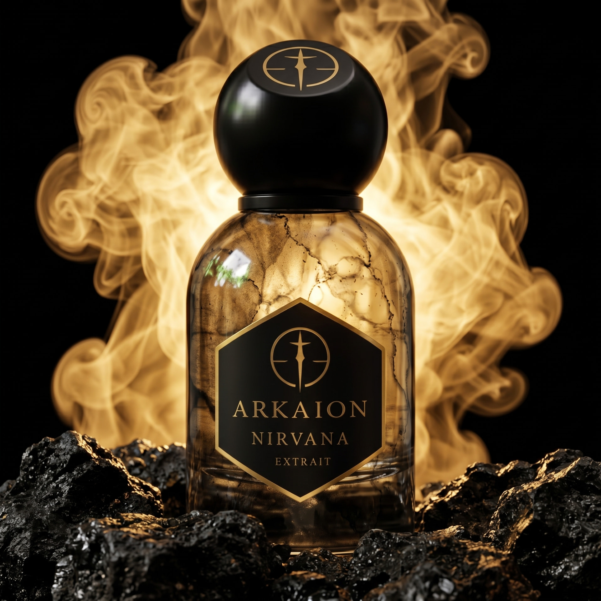 Frasco de NIRVANA Extrait de Parfum ARKAION